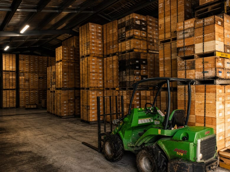 Honey stock warehouse and inventory context